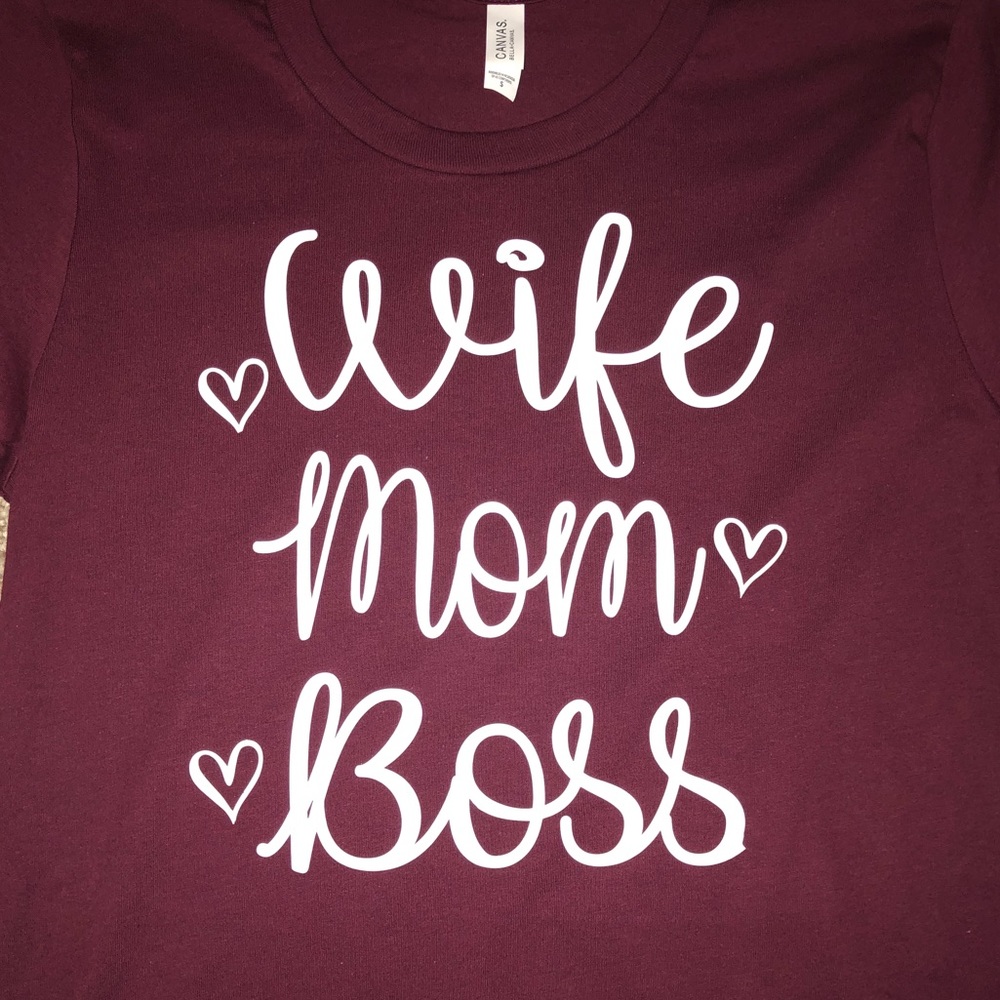 Wife•Mom•Boss Tee.  ONLY M & L left! - Picture 3 of 3